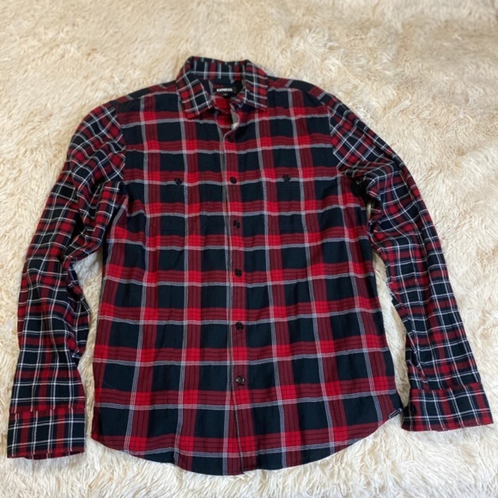 Express flannel button up